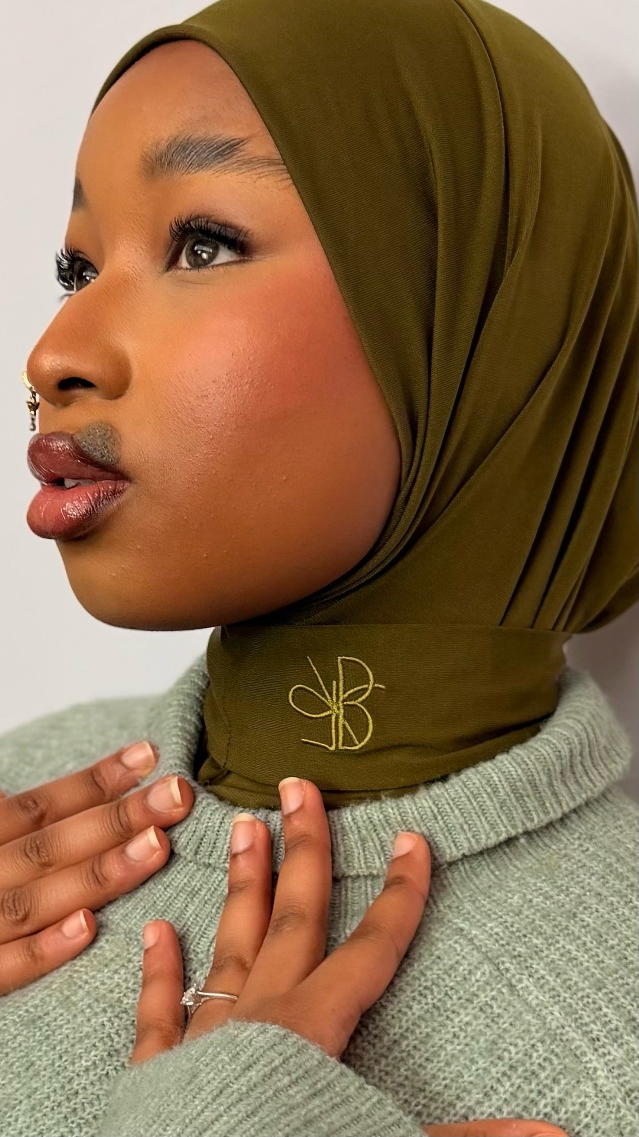 Hijab Instantané – ARMY GREEN