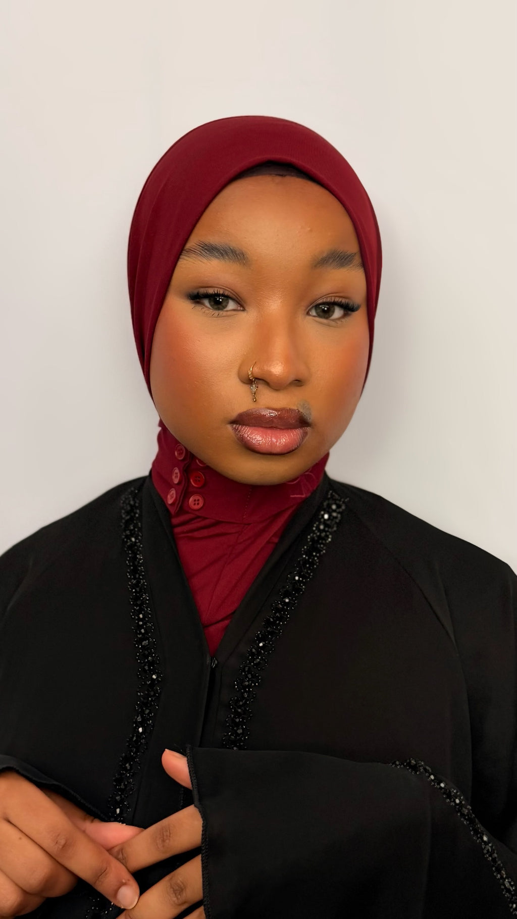 Hijab Instantané  Signature – LIGHT BURGUNDY