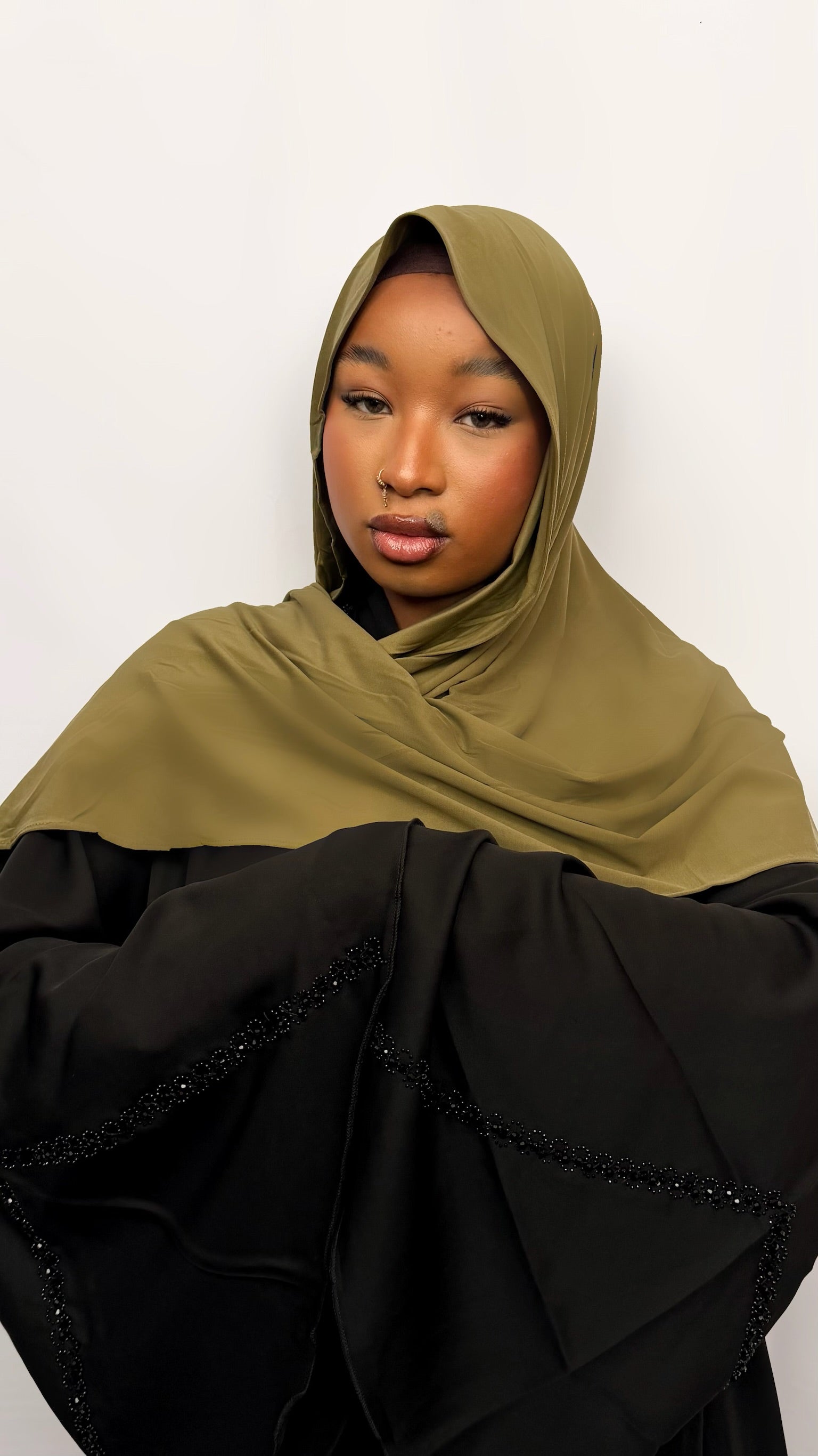 Hijab Jersey Respirant – ARMY GREEN