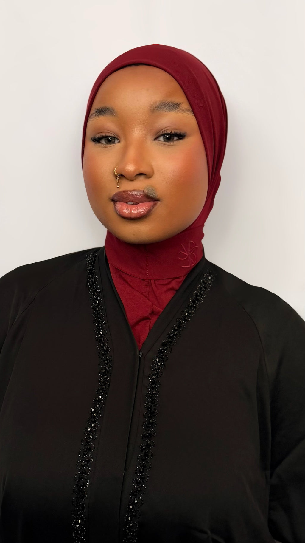 Hijab Instantané – LIGHT BURGUNDY