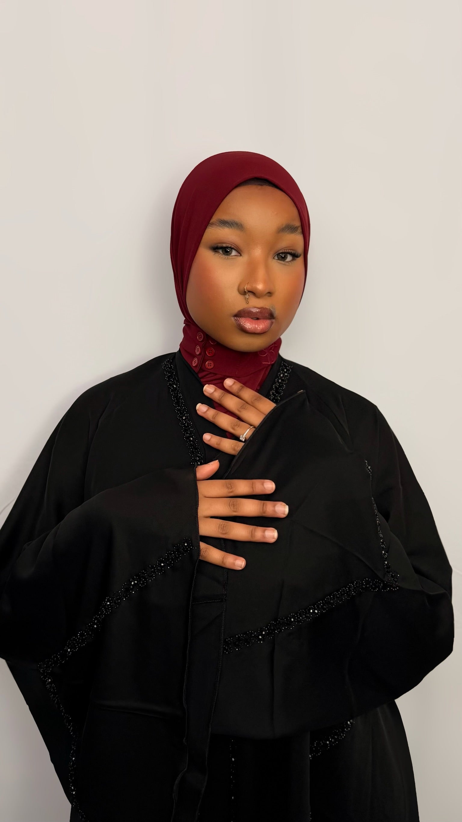 Hijab Instantané  Signature – LIGHT BURGUNDY