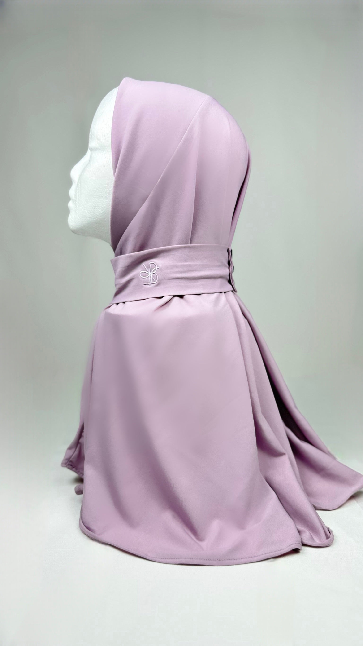 Hijab Instantané – Jersey Premium Lavande