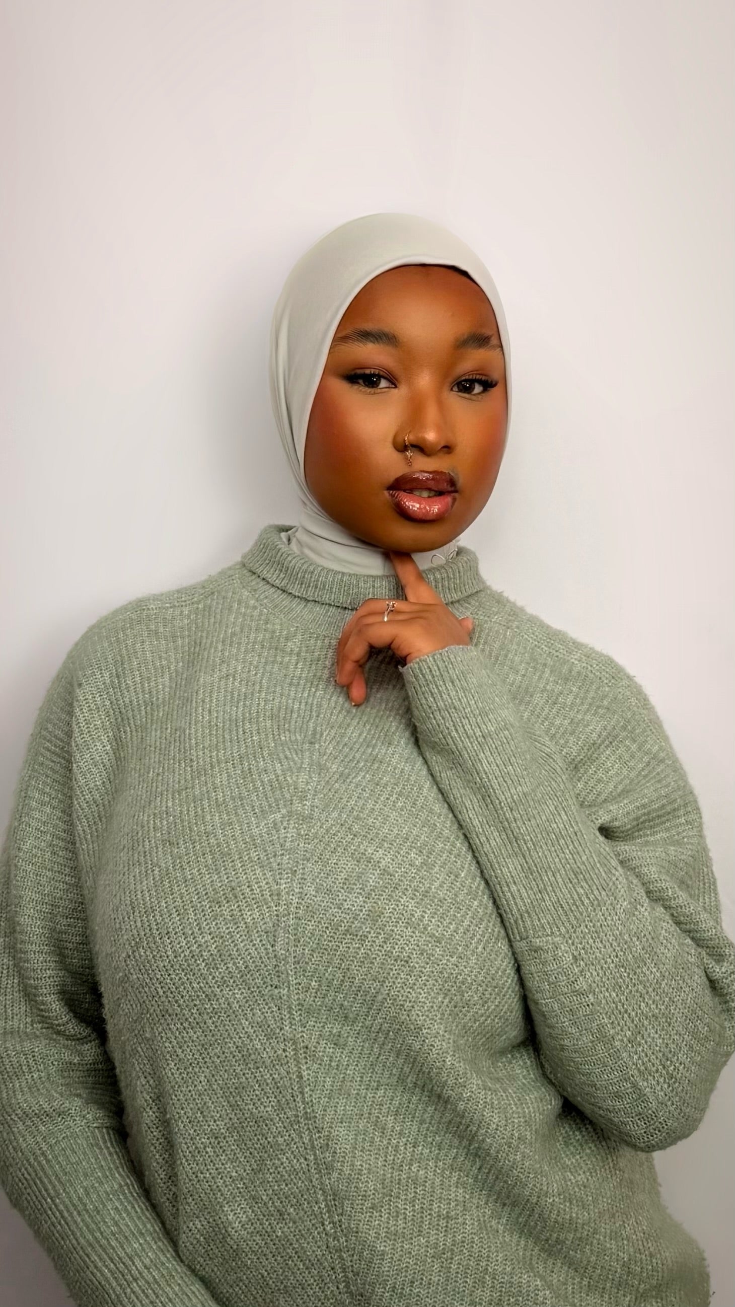 Hijab Instantané – LIGHT GREY