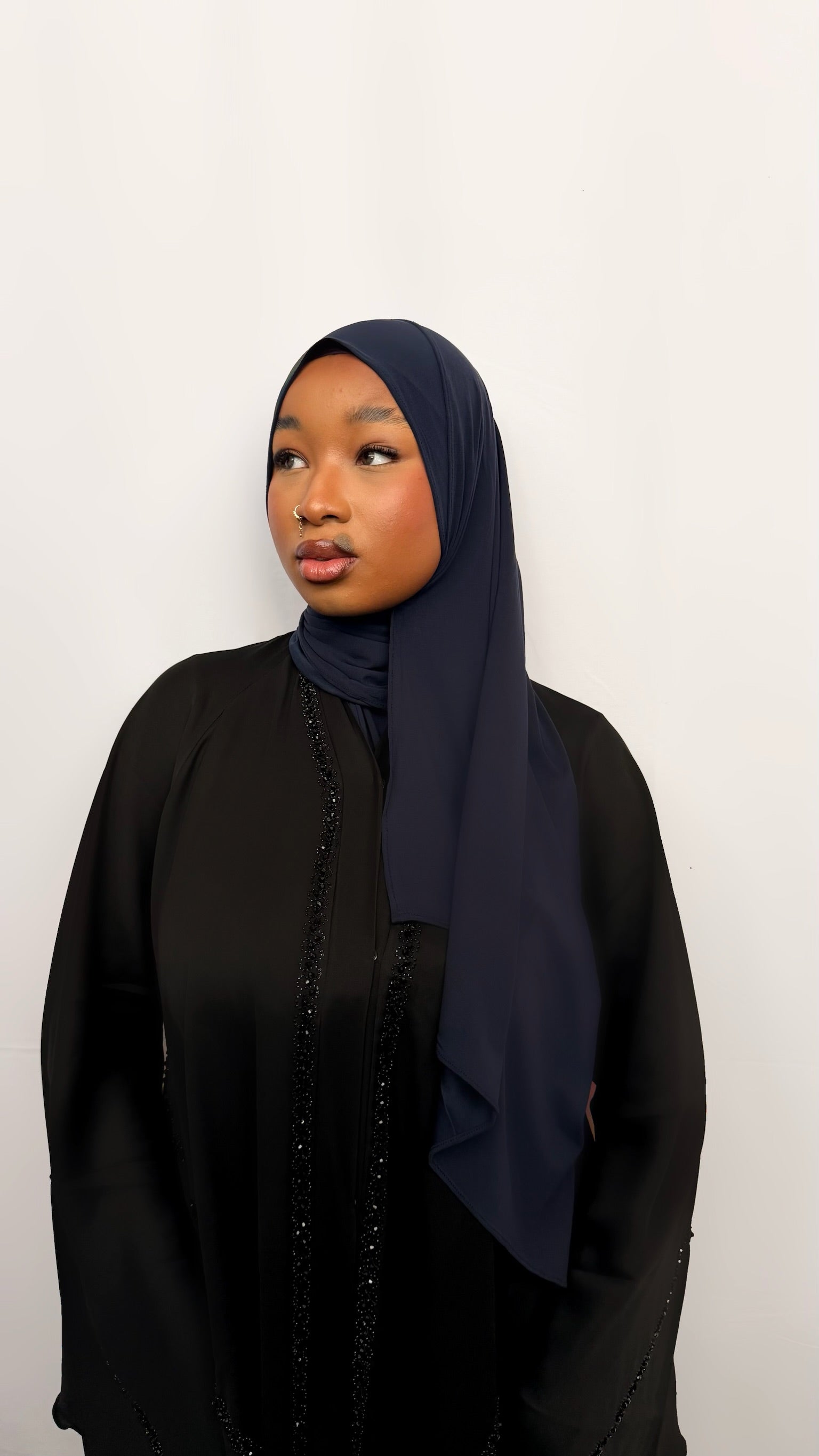 Hijab Jersey Respirant – BLUE NAVY