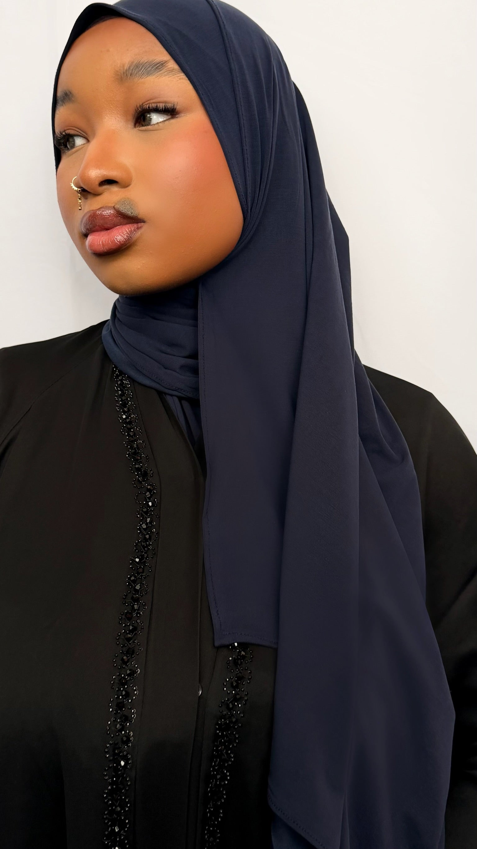 Hijab Jersey Respirant – BLUE NAVY