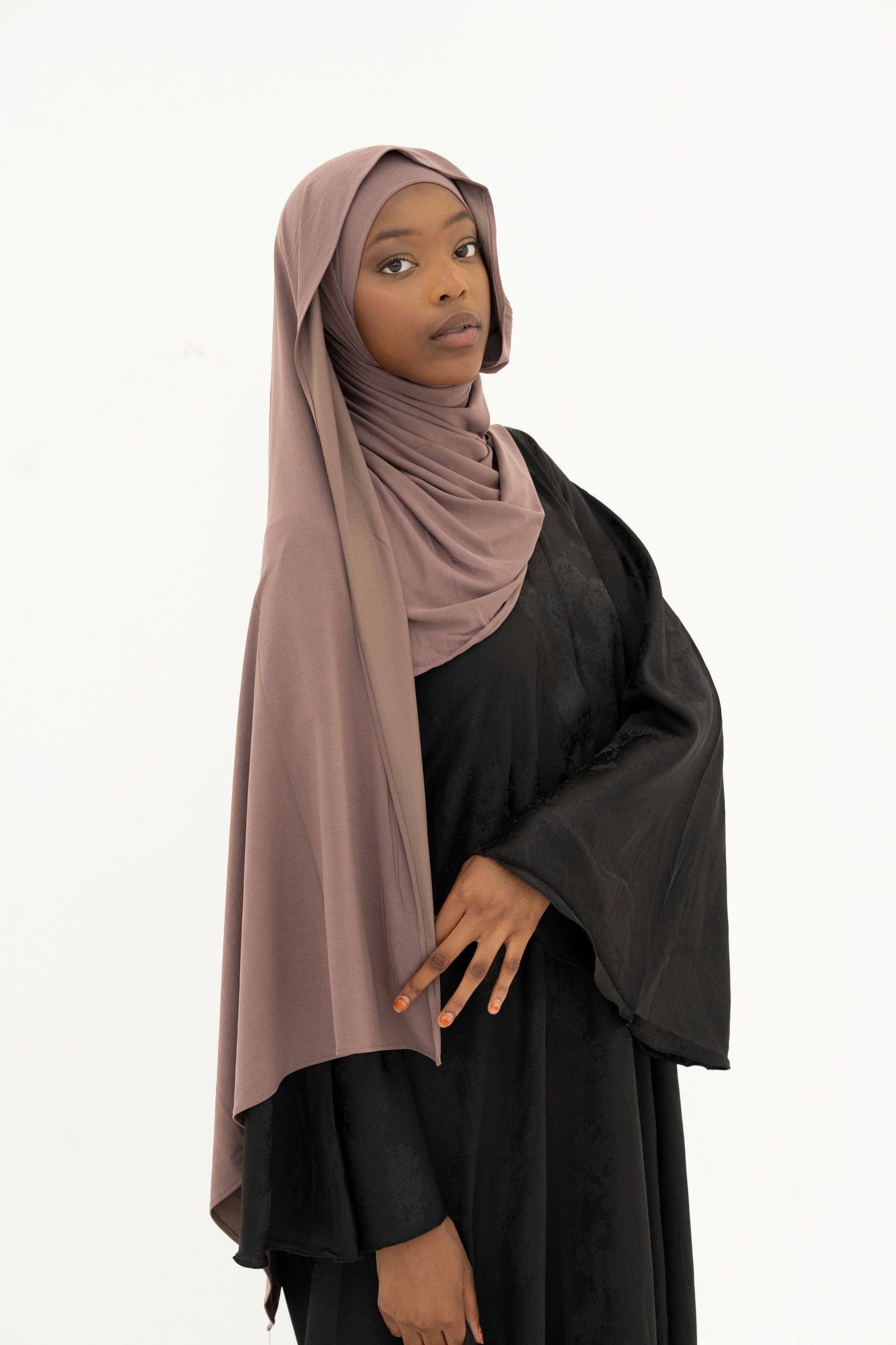 Hijab Jersey Respirant – NUDE ROSE