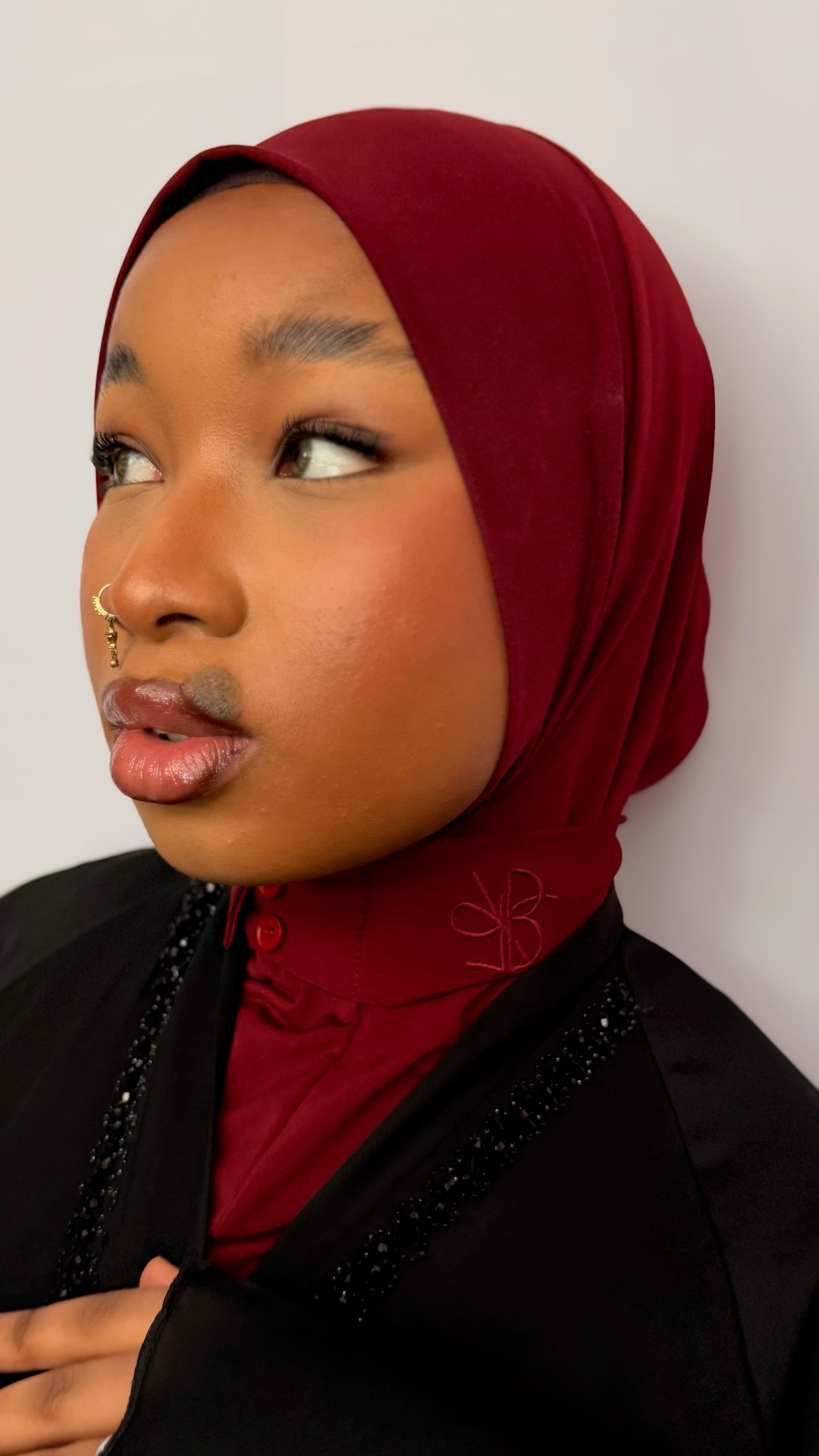 Hijab Instantané  Signature – LIGHT BURGUNDY