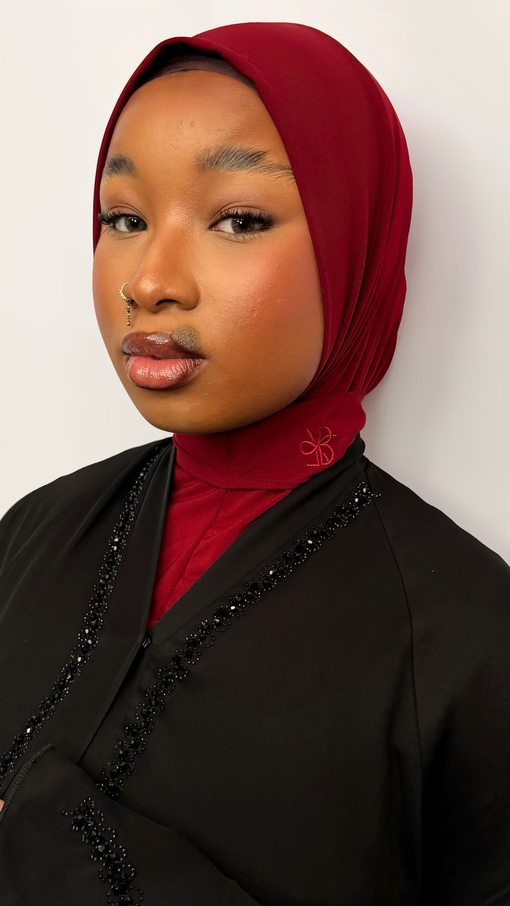 Hijab Instantané – LIGHT BURGUNDY