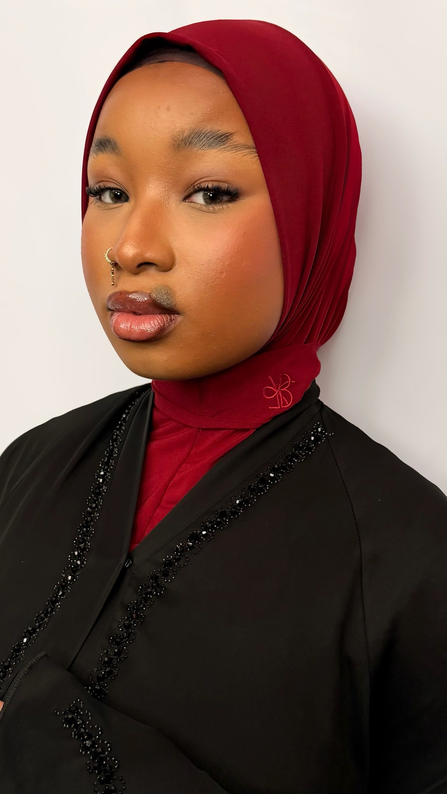 Hijab Instantané – LIGHT BURGUNDY