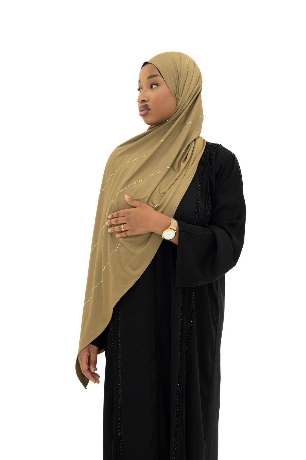 SATIN PEARL – ARMY GREEN