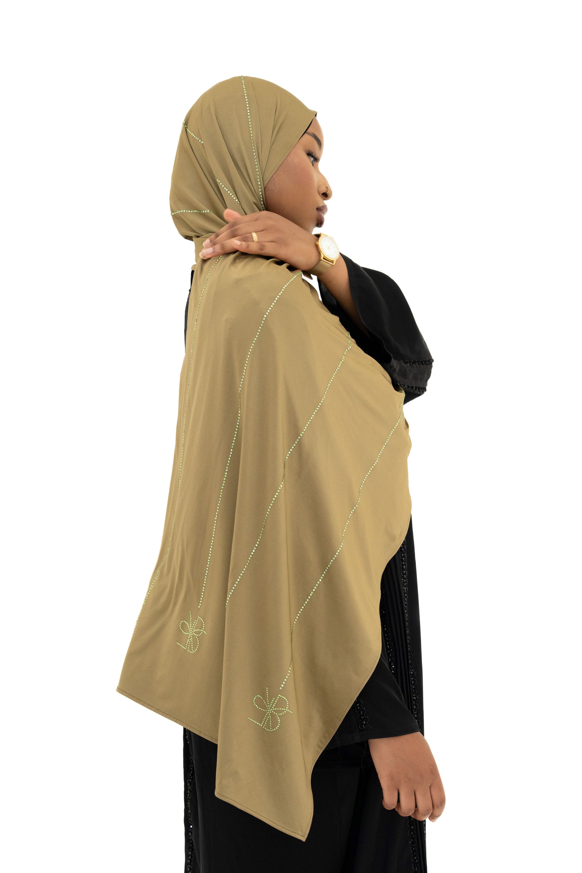 SATIN PEARL – ARMY GREEN