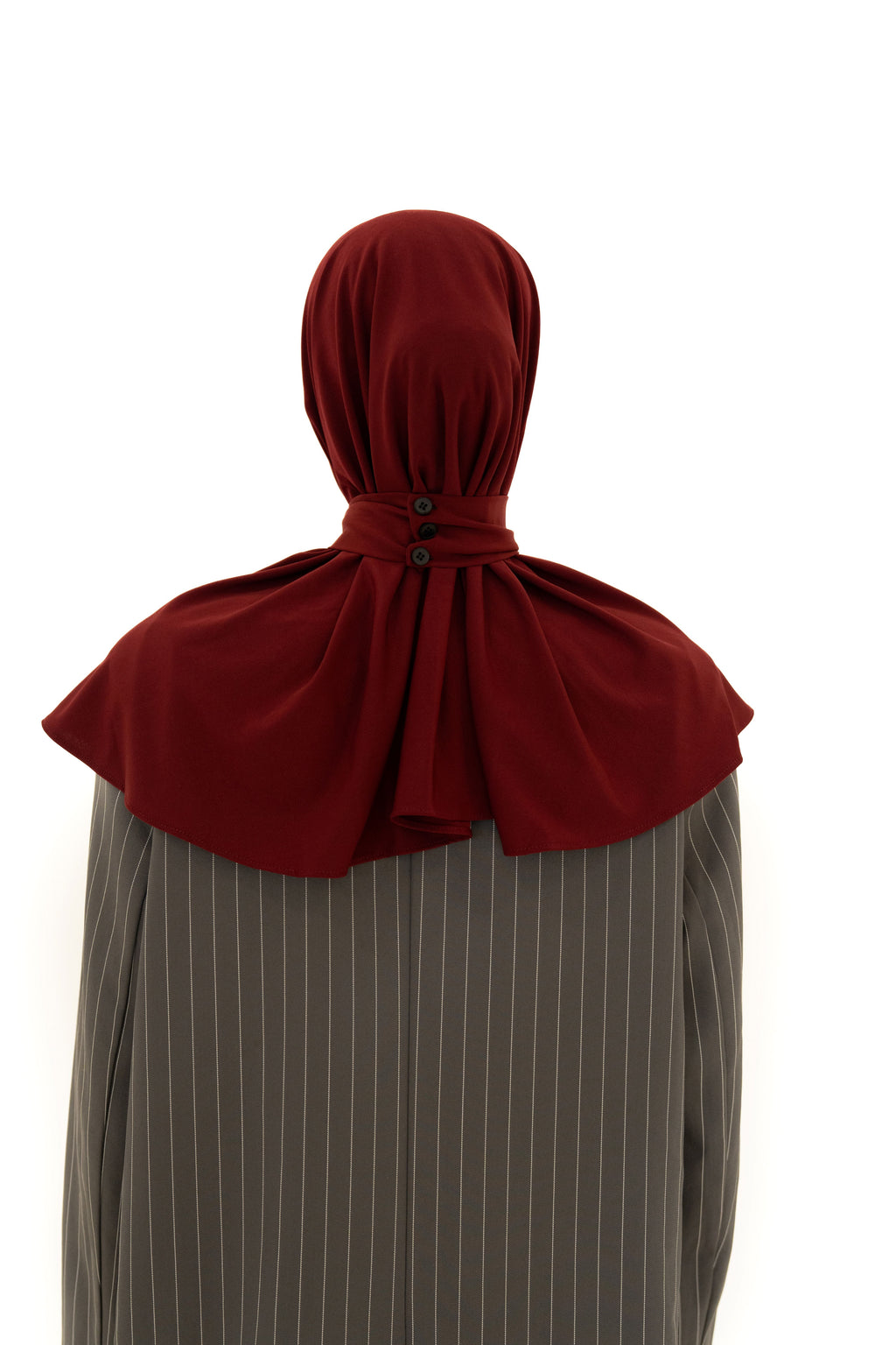 Hijab Instantané – Jersey Premium Rouge Signature