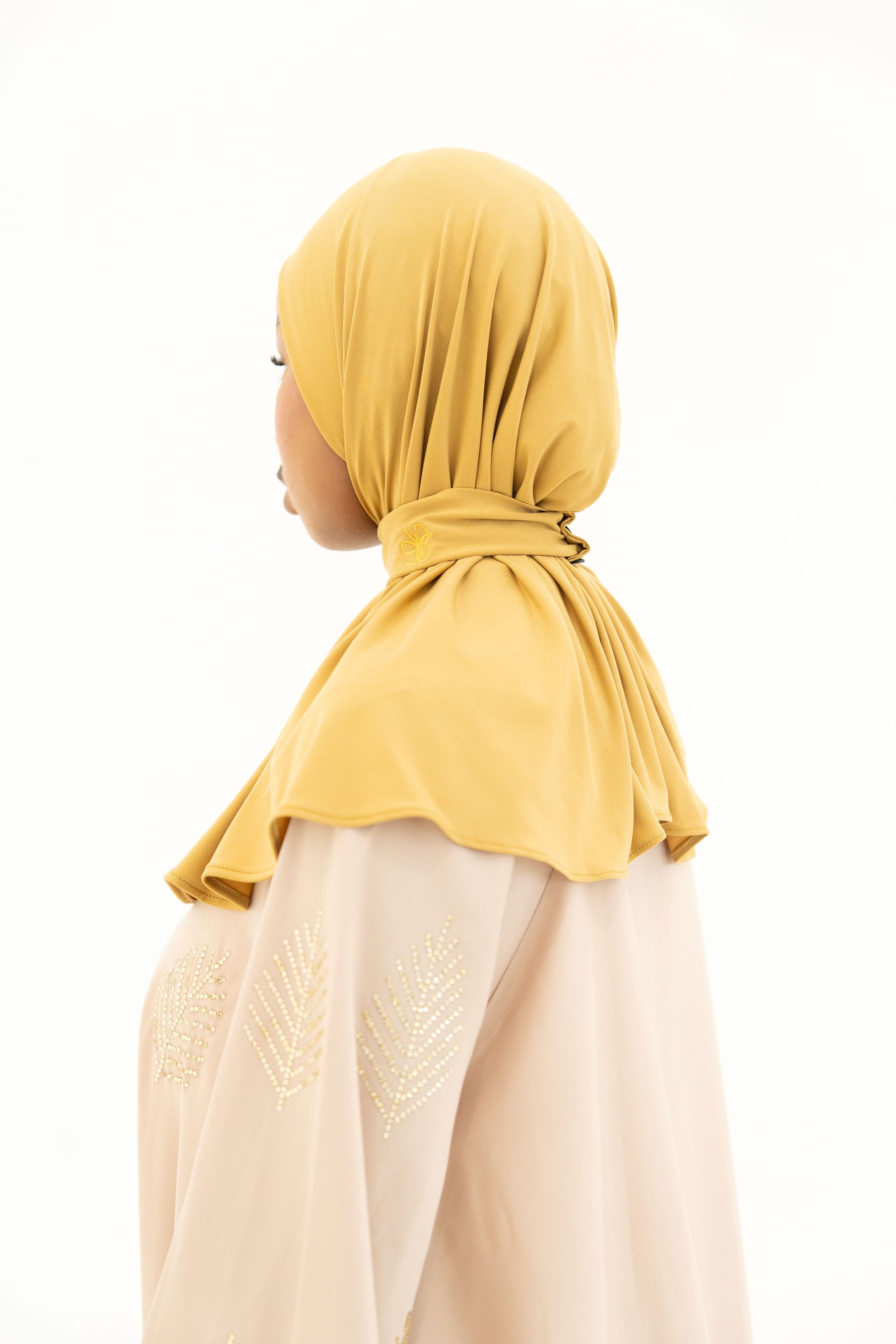 Hijab Instantané – Jersey Premium Olive